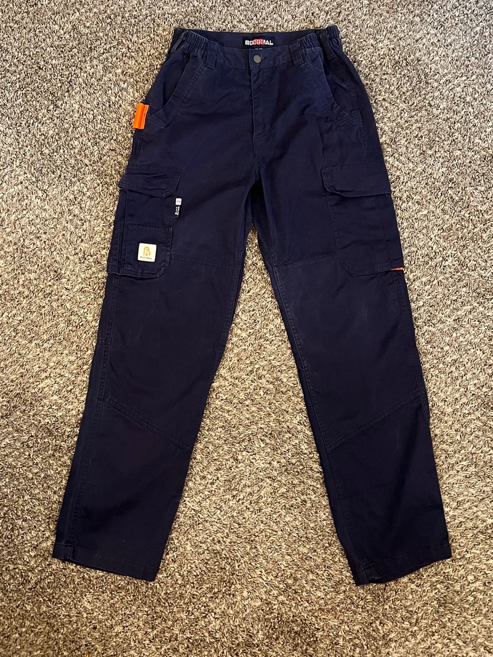 Bocamol navy fire resistant ripstop cargo pants rugged tactical durable safety